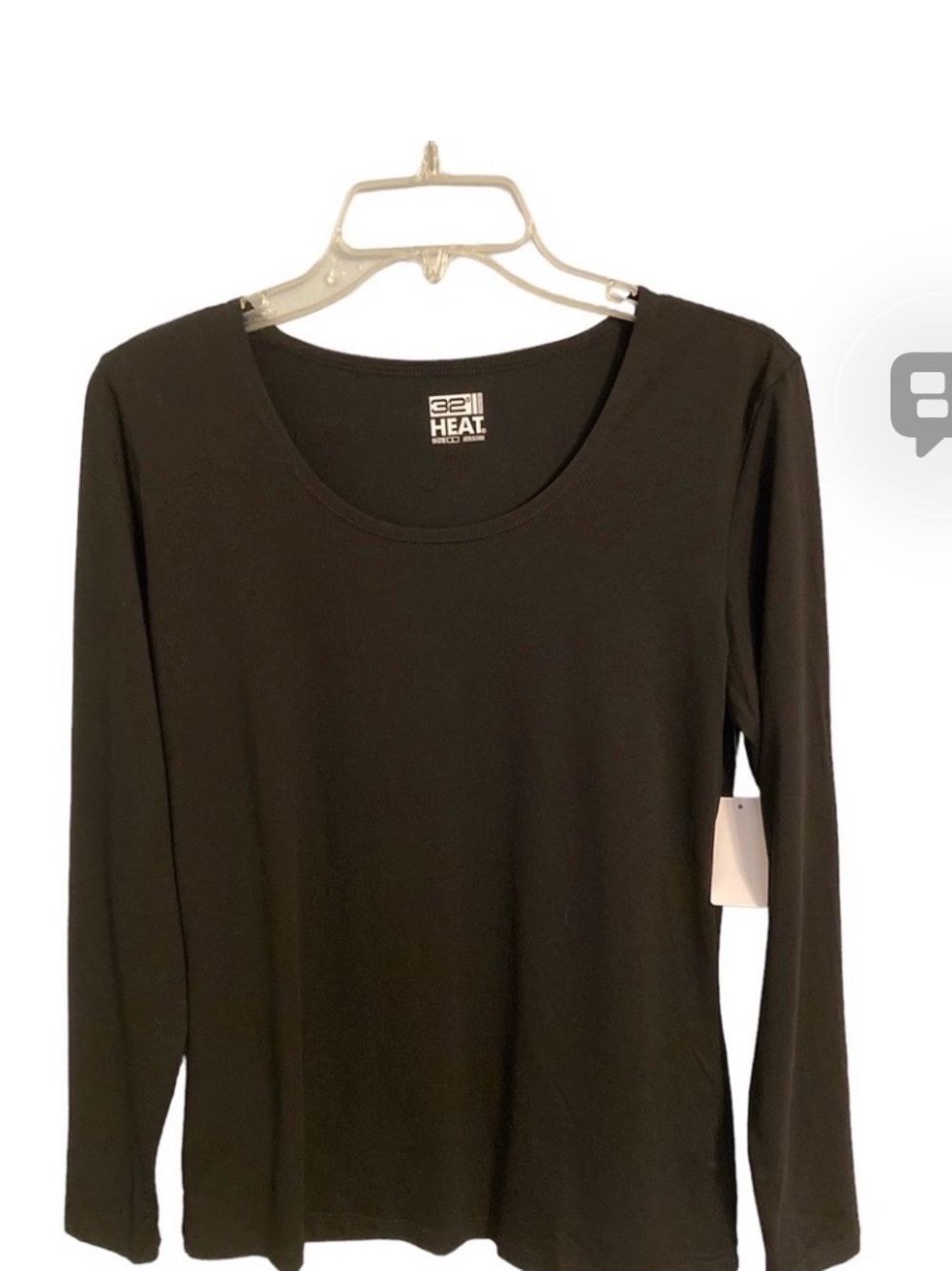 Black Graphic Tee with Faded Interior Print